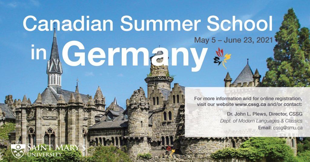 Canadian Summer School in Germany German Studies Canada